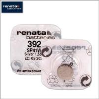 ราคา Velashop ถ่านนาฬิกา ถ่านกระดุม Renata 392 SR41W Lithium Button Cell Battery 1 55V SWISS MADE 1 กล่อง บรรจุ 10 ก้อน RE392 (22272560072)