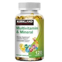 ราคา KIRKLAND Multivitamin และ Mineral Capsules พร้อมวิตามิน B12 D3 และ K2 เพื่อเพิ่มพลังงานและการเผาผลาญ (24143216474)