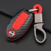 ราคา Carbon Fiber Shell Car Remote Key Cover Case For Nissan Navara Qashqai Skyline Juke Alissa X trail (21073479844)