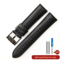 ราคา สำหรับ Fossil ของแท้หนังสายนาฬิกากันน้ำ Cowhide สีน้ำเงินเข้ม Rose หัวเข็มขัดเหล็ก 22 24mm Universal Watchbands (19658398184)