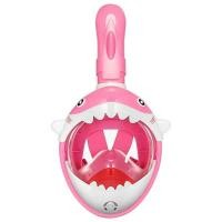 ราคา หน้ากากดำน้ำ สน็อกเกิ้ลดำน้ำ หน้ากากดำน้ำรูปปลาฉลาม แบบเต็มหน้า สำหรับเด็กอายุที่เหมาะสม 4 10ปี (12781953957)