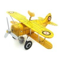 ราคา Classic Toy ของเล่นโบราณ ของเล่นสังกะสี ไขลาน MS 454 เครื่องบินโบราณ (21987144301)