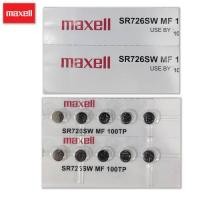ราคา Velashop ถ่านนาฬิกา ถ่านกระดุม MAXELL Lithium Battery JAPAN 1 55 V แบบหลุม แท้ 100 รุ่น SR726SW SR726 Maxell 726 MAX726 726SW 726 (23401574407)