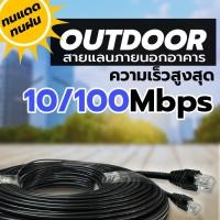 ราคา สายแลนภายนอก CAT6 LAN Outdoor cable สายLAN Outdoor ความยาว 20 100 เมตร (21202915062)