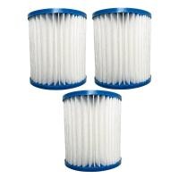ราคา 3Pcs Type H Pool Filters Cartridge Replacement Spare Parts for Intex 29007E Intex 330 GPH Above Ground Pool Pump (19410110599)