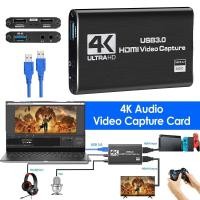ราคา Video Capture Card การ์ดจับภาพวิดีโอเสียง 4K การ์ดจับภาพวิดีโอ HDMI เป็น HDMI USB 3 0 PS4 เกม Live Hdmi Capture Card (22815089102)