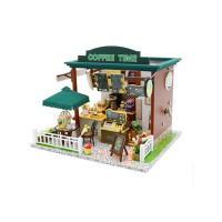 ราคา พร้อมส่ง บ้านจิ๋วDIY บ้านตุ๊กตา พร้อมครอบกันฝุ่น โมเดลบ้านตุ๊กตา ประกอบเอง ส่งไว (15128920155)