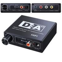 ราคา Digital Optical to Analog Audio with Volume Control Coaxial to Optical 3 5mm Digital to Analog Audio Converter (6573610300)