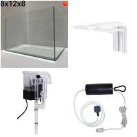 ราคา ชุดพร้อมเลี้ยงตู้ปลาขนาด8x12x8นิ้ว กรอง ปั้มลม ไฟตู้ปลา มีให้เลือกหลายลาย ชุดที่3 (22410586986)