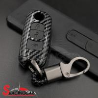 ราคา พวงกุญแจ กรอบ เคฟล่าเงา เคสกุญแจรถ ปลอกกุญแจ รถยนต์ MAZDA Skyactiv MAZDA มาสด้า2 MAZDA2 มาสด้า3 MAZDA3 CX5 แบบ 3 ปุ่มกด By Sracing (6504936672)