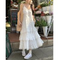 ราคา เดรสผู้หญิง กระโปรงยาวสีขาวเอี๊ยม ชุดไปทะเลสวยๆ (23102326584)