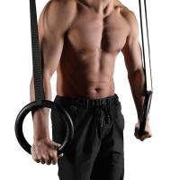 ราคา Home Fitness Equipment Pull ups Adult Gymnastics Training Rings Sports Competition Rings ABS Fitness Rings (10440069909)