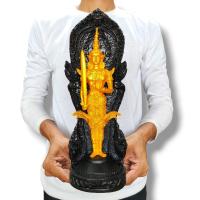 ราคา พระสยามเทวาธิราช เทวดาประจำเมือง องค์สีทองประทับซุ้มฉลองกรุงรัตนโกสินทร์ 200 ปีสีดำ ฐานกว้าง 6 นิ้สูง14นิ้ว เนื้อเรซิ่นอย่างดี (19786069013)
