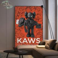 ราคา Kaws หมีรุนแรงห้องรับแขกภาพแอบสแตรกต์รูปตัวการ์ตูนลายเส้นภาพวาดตกแต่งแบบทันสมัยผ้าใบพิมพ์ลายเส้นทางเข้าศิลปะสุดหรูจิตรกรรมฝาผนังแขวนภาพฝาผนังสีแดง (19482449155)