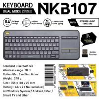 ราคา NUBWO NKB 107 Keyboard Dual Mode Wireless Bluetooth Touchpad คีย์บอร์ดไร้สาย มีทัชแพด (23053653183)