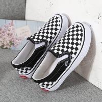 ราคา รองเท้าผ้าใบเด็กสไตล์เกาหลีลายสก็อต รองเท้าลำลองแบบสวมสบาย ทรงต่ำ สำหรับเด็กชายและเด็กหญิง รองเท้าผ้าใบ EEL (22464056109)