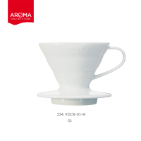 ราคา Hario ดริปเปอร์ V60 Coffee Dripper Ceramic White 334 VDCR 01 W 336 VDCR 02 W (23343611250)