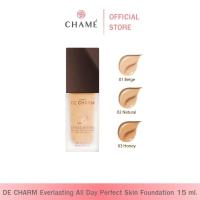 ราคา EXP 16 08 2025 DE CHARM EVERLASTING PERFECT SKIN FOUNDATION 15 ml รองพื้นคุมมัน เครื่องสำอางรองพื้นครีมรองพื้นเนื้อแมท (20341740006)