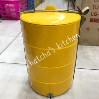 ราคา ชุดปิ่นโตกลม เนื้อเมลามีน ขนาด 17 ซม 4 ชั้น สีเหลือง ขาว ฟ้า ชมพู (21752561769)