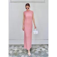 ราคา ชุดเดรสอัดพลีท เดรสพลีทคอปีน เดรสแขนกุด ผ้าพลีททวิต ชุดเดรสพลีทยาว เดรสแขนกุด (17515778548)