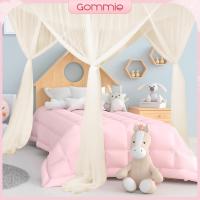 ราคา Gommie ม่านเตียงนอนหลังคา4มุมตกแต่งห้องนอนเจ้าหญิงม่านแขวนเตียงแบบสากลผ้าม่านมุ้งคลุมเตียงสำหรับผู้ใหญ่ห้องเด็กเด็กผู้หญิง (23666331616)