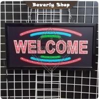 ราคา WELCOME ขนาด 48 X 25 X 2cm ป้ายไฟ LED หน้าร้าน ป้ายไฟตัวอักษร ตกแต่งหน้าร้าน สร้างความโดดเด่นให้ร้านคุณ (21287351923)