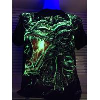 ราคา Rock chang T shirt FULL HDลายมังกร เสื้อยืด เรืองแสง ผู้ชาย ไซส์ยุโรป ลายหน้า หลัง (1418032209)