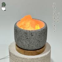 ราคา โคมไฟ หินหอมและเกลือหิมาลัย size L Himalayan Rock Salt Lamp Essential Oil ขนาด 10 เซนติเมตร สำหรับหยดน้ำมันหอมระเหย (24399691384)