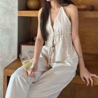 ราคา Sand tops เสื้อสายเดี่ยวคล้องคอผูกด้านหน้า (23985810448)