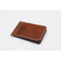 ราคา money clip wallet กระเป๋าสตางค์ แบบหนีบ หนังวัวฟอกฝาด Handmade 100 ตอกชื่อฟรี ระบุข้อความที่จะให้ตอกในแชท (13504178736)