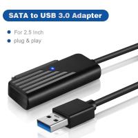 ราคา SATA To USB 3 0 Adapter Cable Converter To SATA Cable 5Gbps High Speed Data Transmission for 2 5 Inch HDD Hard Drive SATA Adapter (21419868591)