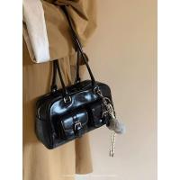 ราคา MOUSSON กระเป๋าสะพายไหล่ผู้หญิงกระเป๋าบอสตันลมใต้ chio2n Retro ข้าวสีน้ำตาลหมอนกระเป๋ากระเป๋าสะพายไหล่ (24029159614)