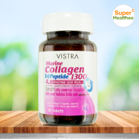 ราคา Vistra marine collagen tripeptide 1300 plus Q10 วิสทร้า มารีน คลอลาเจน 30 เม็ด (1395776732)