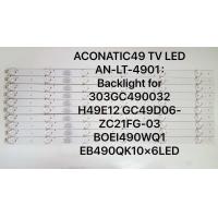 ราคา ACONATIC49 TV LED AN LT 4901 Backlight for 303GC490032 H49E12 GC49D06 ZC21FG 03 BOEI490WQ1 EB490QK10 6LED (24197698400)