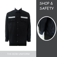 ราคา เสื้อช็อปช่างแขนยาว SHOP SAFETY เสื้อช็อปช่าง เสื้อช่างแขนยาว แถบสะท้อนแสง พร้อมส่ง (20612465071)