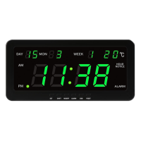 ราคา นาฬิกาดิจิตอล หน้าจอLED รุ่น CX 2158 นาฬิกาตั้งโต๊ะ นาฬิกาแขวนผนัง นาฬิกาติดรถ พร้อมสายชาร์จและอแดปเตอร์ มีหัวเสียบบนรถ พร้อมส่งด่วน (18061157447)