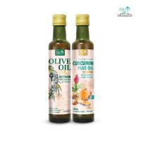 ราคา SET 2 ขวด CURCUMIN PLUS OIL 250 ml OLIVE OIL PLUS 250 ml (24155648708)