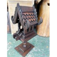 ราคา ศาลพระภูมิ ไม้สัก จิ๋ว มีเสา 3Xล 3นิ้วX สูง 20cm1 เสา ศาลตายาย ศาลเจ้าที่ บ้านทรงไทย บ้านเรือนไทย เรือนไทยหลังเล็ก คลาสิค งานแกะสลัก ของสะสม (10237578923)