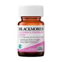 ราคา Blackmores Womens Premium Iron ธาตุเหล็กสำหรับผู้หญิง สูตรพรีเมี่ยม 30 เม็ด (24433738231)