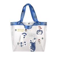 ราคา กระเป๋าถือกระเป๋าถือผ้าตาข่ายพีวีซีรูปแมวปักลาย Kusuguru แบบญี่ปุ่นกันน้ำและถุงกันความชิ้น (24257675549)