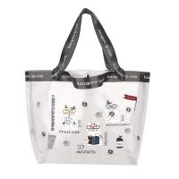 ราคา กระเป๋าถือกระเป๋าถือผ้าตาข่ายพีวีซีรูปแมวปักลาย Kusuguru แบบญี่ปุ่นกันน้ำและถุงกันความชิ้น (24257675548)