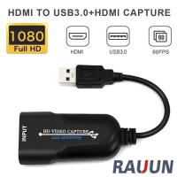 ราคา 4K HDMI Capture Card USB 3 0 To HDMI สามารถบันทึกวิดีโอและเสียงจากอุปกรณ์ต่างๆได้ 1080P 60FPS HD Video (4201244812)