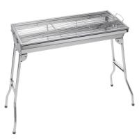 ราคา ตะแกรงบาร์บีคิวเตาบาร์บีคิวสแตนเลสตั้งแคมป์เตาบาร์บีคิวกลางแจ้งพับได้แบบพกพา (24465260947)