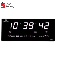 ราคา นาฬิกาดิจิตอลรุ่นใหม่ LED JH 3615 แขวนติดผนัง Number Clock แขวนผนัง รุ่น NO 3615 LED ขนาด 36x15x3CM (11047707537)