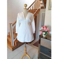 ราคา Big Size เดรสแขนยาวแต่งกระดุมหน้า ชุดทำงานสาวอวบ ชุดทำงานคนอ้วน เดรสผ้าซาร่าสาวอวบ เดรสทำงานคนอ้วน เดรสสั้นน่ารัก สาวอวบ (14278347058)