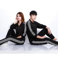 ราคา ชุดวอร์ม สีดำ แต่ง 3 แถบขาว เสื้อและกางเกง พร้อมส่ง จากร้านในไทย (23850455943)