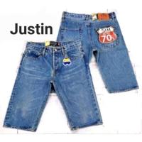 ราคา Justinกางเกงยีนส์ขาสั้นชายไม่ริมแดง (23069443759)