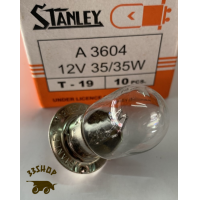 ราคา หลอดไฟหน้า Stanley แป้นเล็ก แท้ 100 12V 25 25W และ 35 35W และไฟท้าย 18 5W ขายยกกล่อง ราคาพิเศษ X10 หลอด (24361806931)