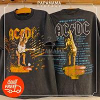 ราคา ACDC World Tour 2000 ป้ายUSA เสื้อวินเทจ ทัวร์ วงร๊อค papamama vintage shirt (23535460080)