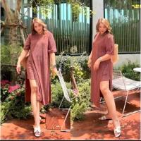 ราคา พร้อมส่ง 2 Set Jaspal เซ็ทขาสั้น เสื้อยาวลายริ้ว Free size 32 44 นิ้ว เป็นผ้ายืดท็อฟฟี่ (24166819072)